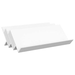 vidaXL Magazine Rack White 90 x 53 x 28.5 cm Engineered Wood 2