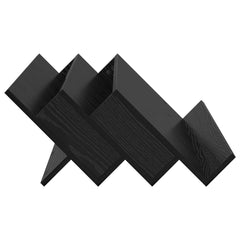 vidaXL Magazine Rack Black Oak 90 x 53 x 28.5 cm Engineered Wood 6