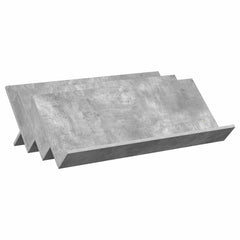 vidaXL Magazine Rack Concerte Grey 90 x 53 x 28.5 cm Engineered Wood 2