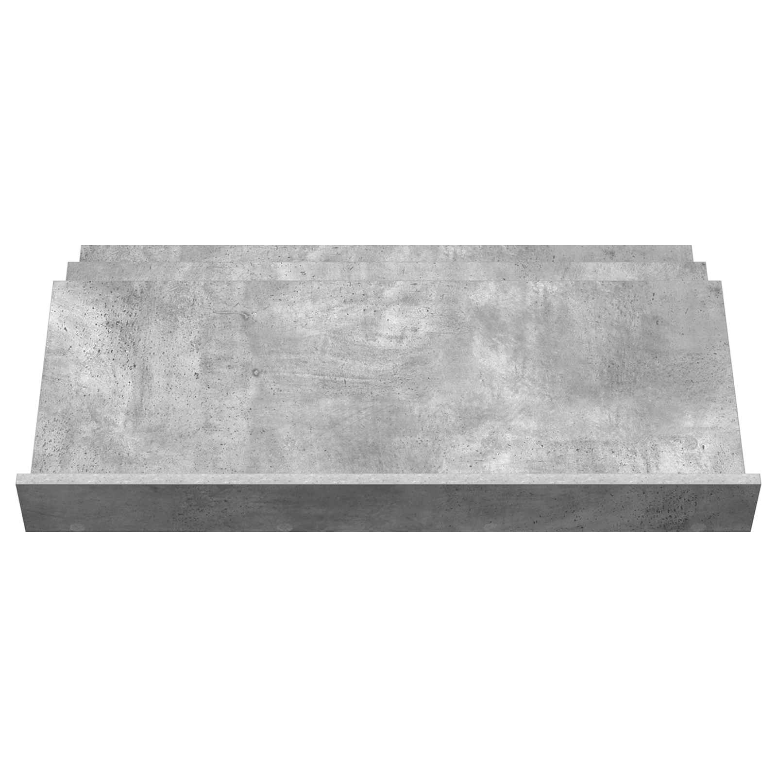 vidaXL Magazine Rack Concerte Grey 90 x 53 x 28.5 cm Engineered Wood 5
