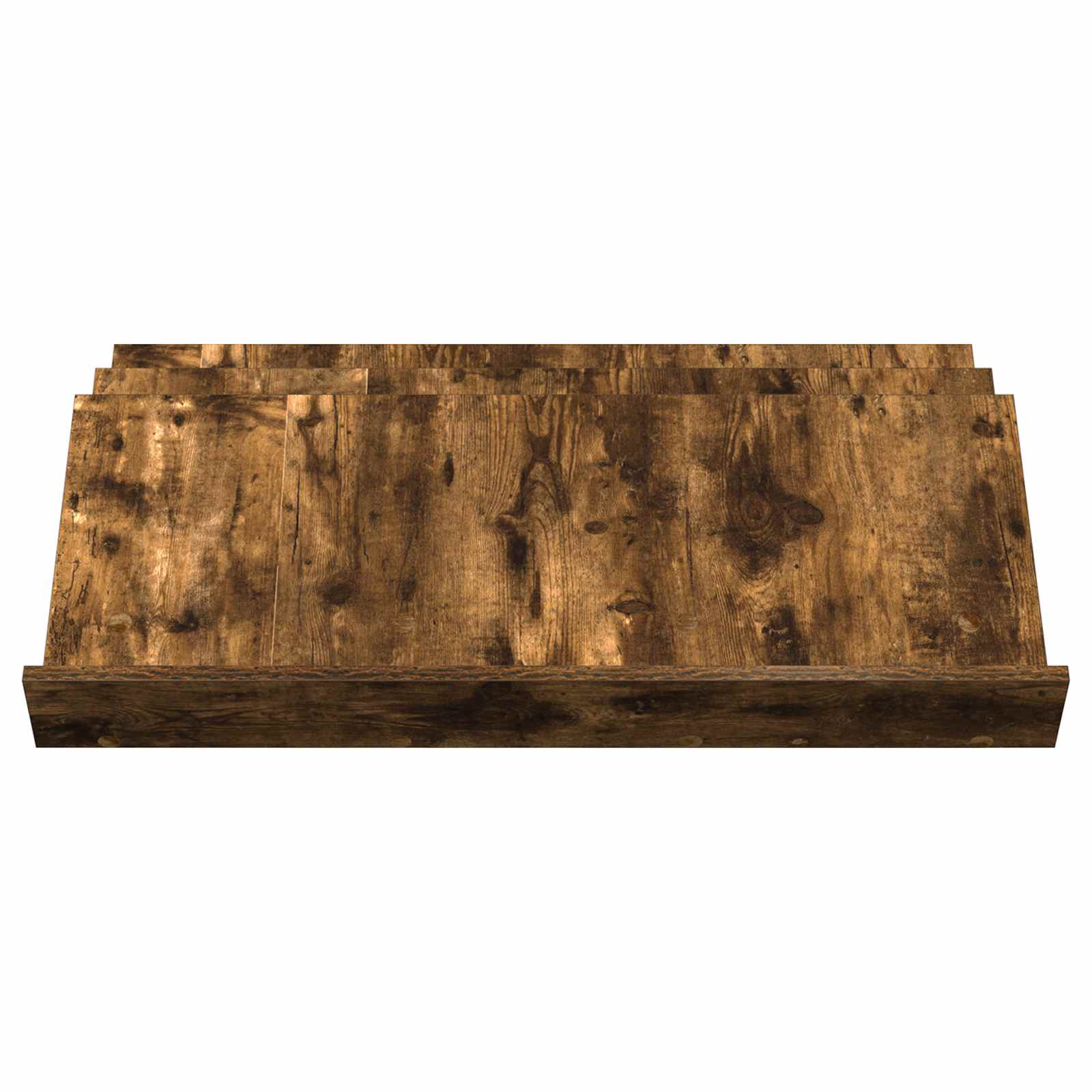 vidaXL Magazine Rack Smoked Oak 90 x 53 x 28.5 cm Engineered Wood 5