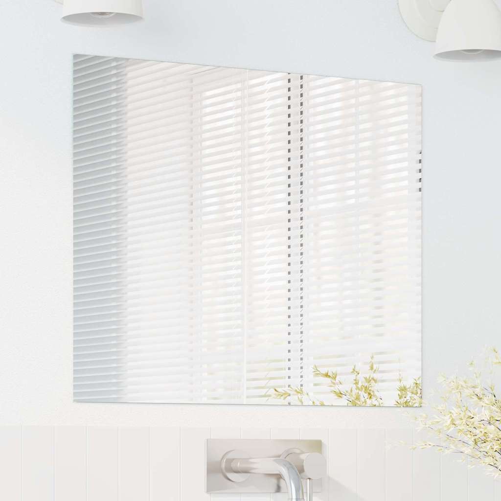 vidaXL Wall Mirror Square 60 x 60 cm Tempered Glass 3