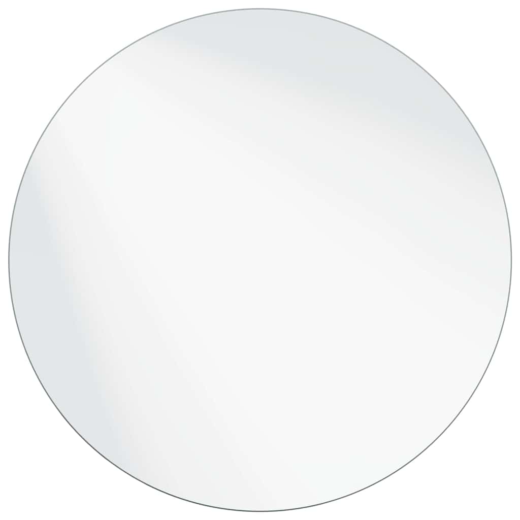 vidaXL Wall Mirror Round Ø 70 cm Tempered Glass 2