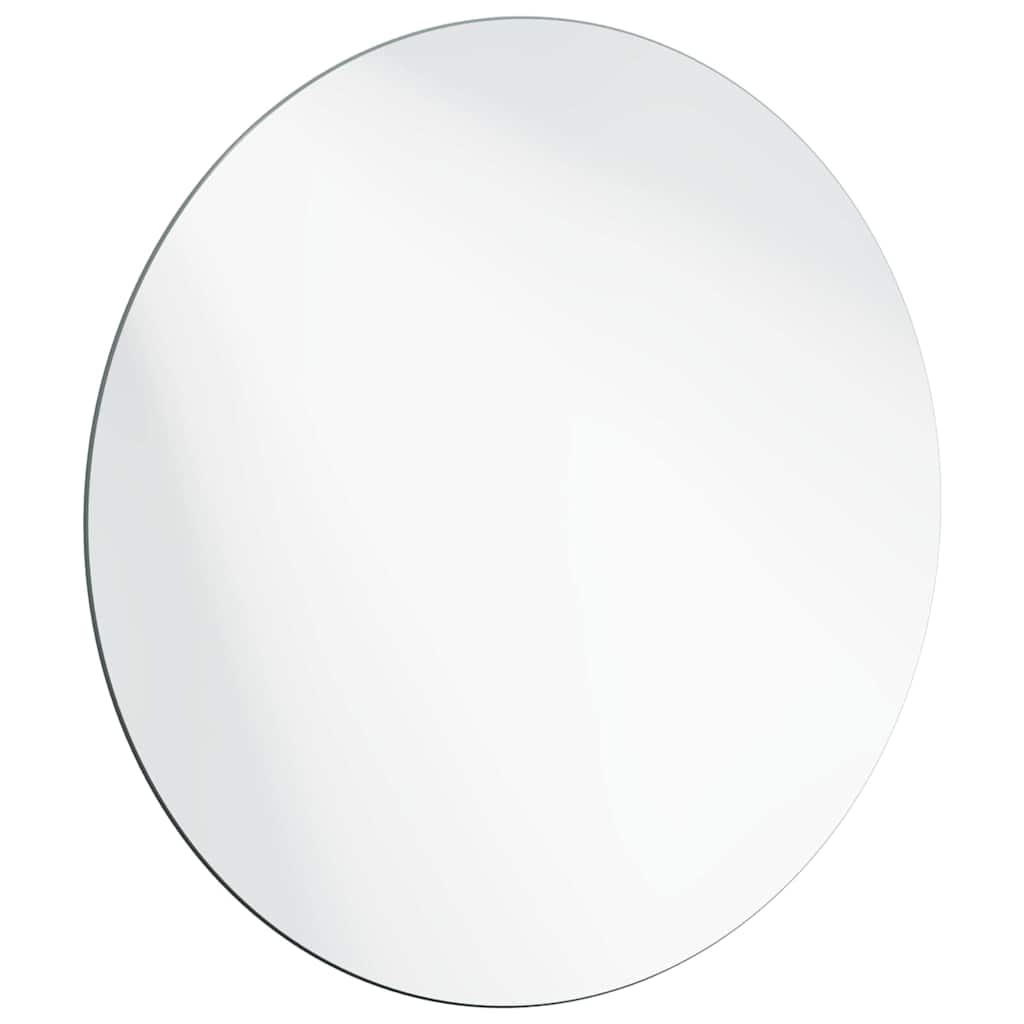 vidaXL Wall Mirror Round Ø 70 cm Tempered Glass 4