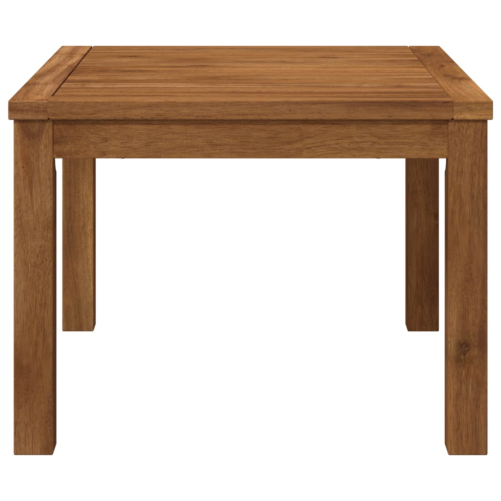 vidaXL Coffee Table Natural 50 x 60.5 x 36 cm Solid Acacia Wood 5