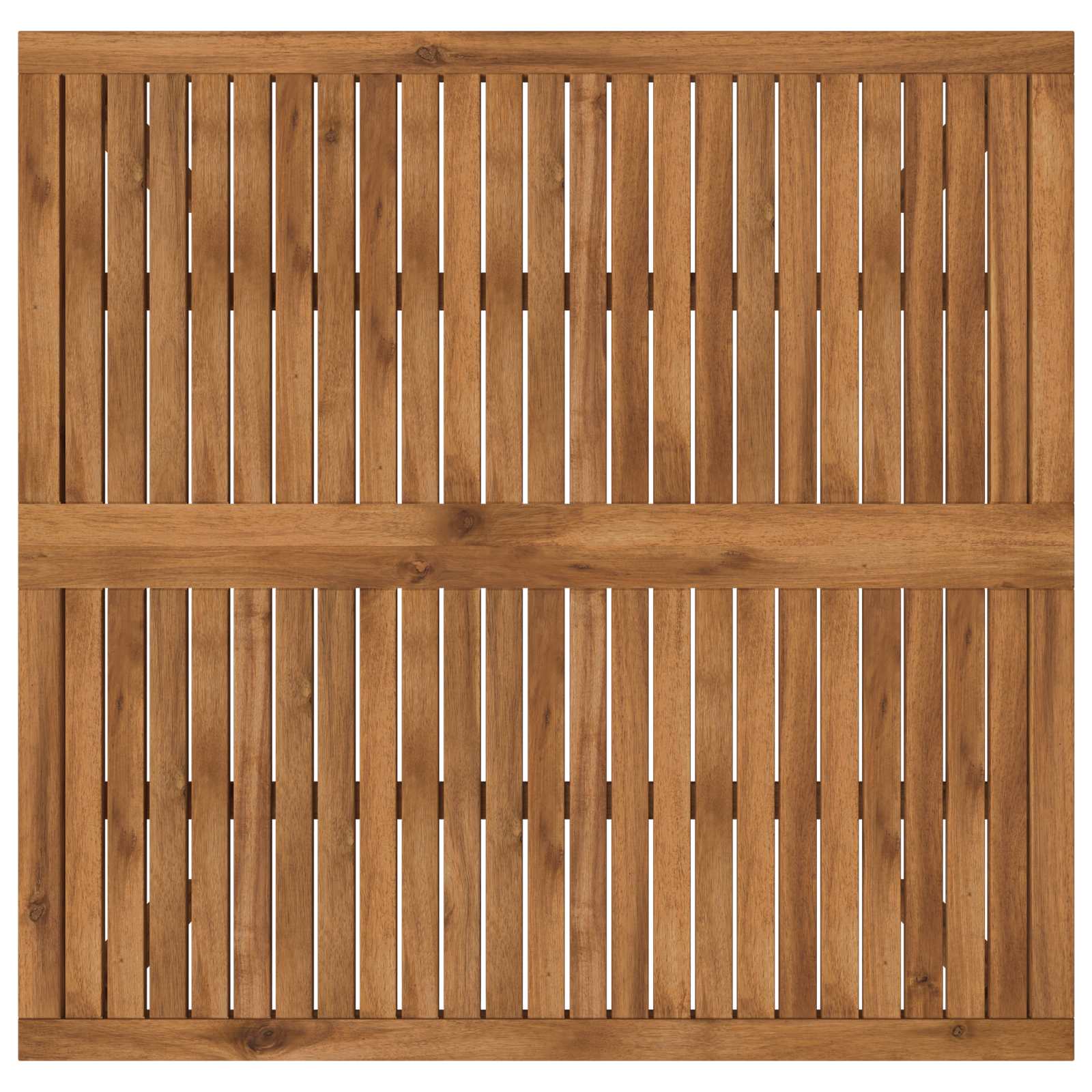 vidaXL Coffee Table Natural 100 x 100.5 x 45 cm Solid Acacia Wood 5