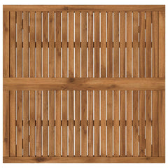 vidaXL Coffee Table Natural 100 x 100.5 x 45 cm Solid Acacia Wood 5