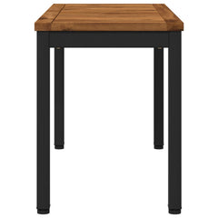vidaXL Garden Bench 80.5 x 35 x 45 cm Solid Acacia Wood Rectangular 4
