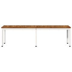 vidaXL Garden Bench 161 x 35 x 45 cm Solid Acacia Wood Rectangular 3