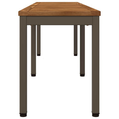 vidaXL Garden Bench 161 x 35 x 45 cm Solid Acacia Wood Rectangular 4