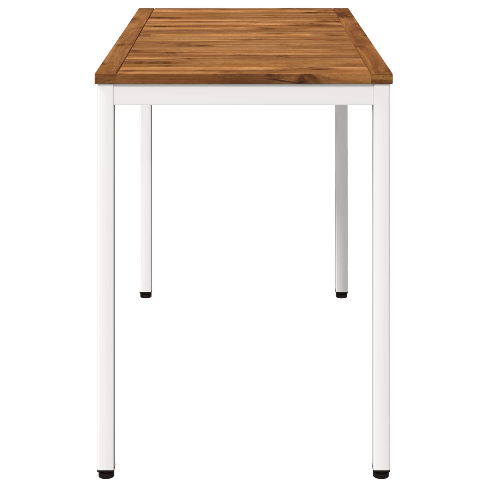 vidaXL Garden Dinner Table Natural and White 108.5 x 55 x 75 cm 4