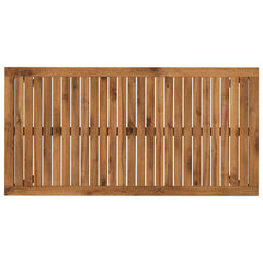 vidaXL Garden Dinner Table Natural and White 108.5 x 55 x 75 cm 5