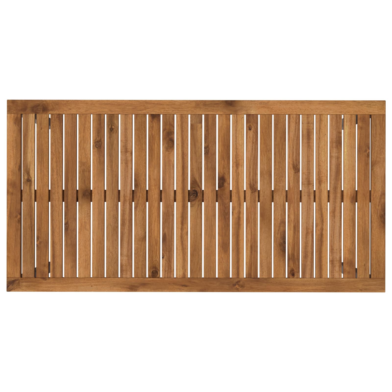 vidaXL Garden Dinner Table Natural and White 108.5 x 55 x 75 cm 5