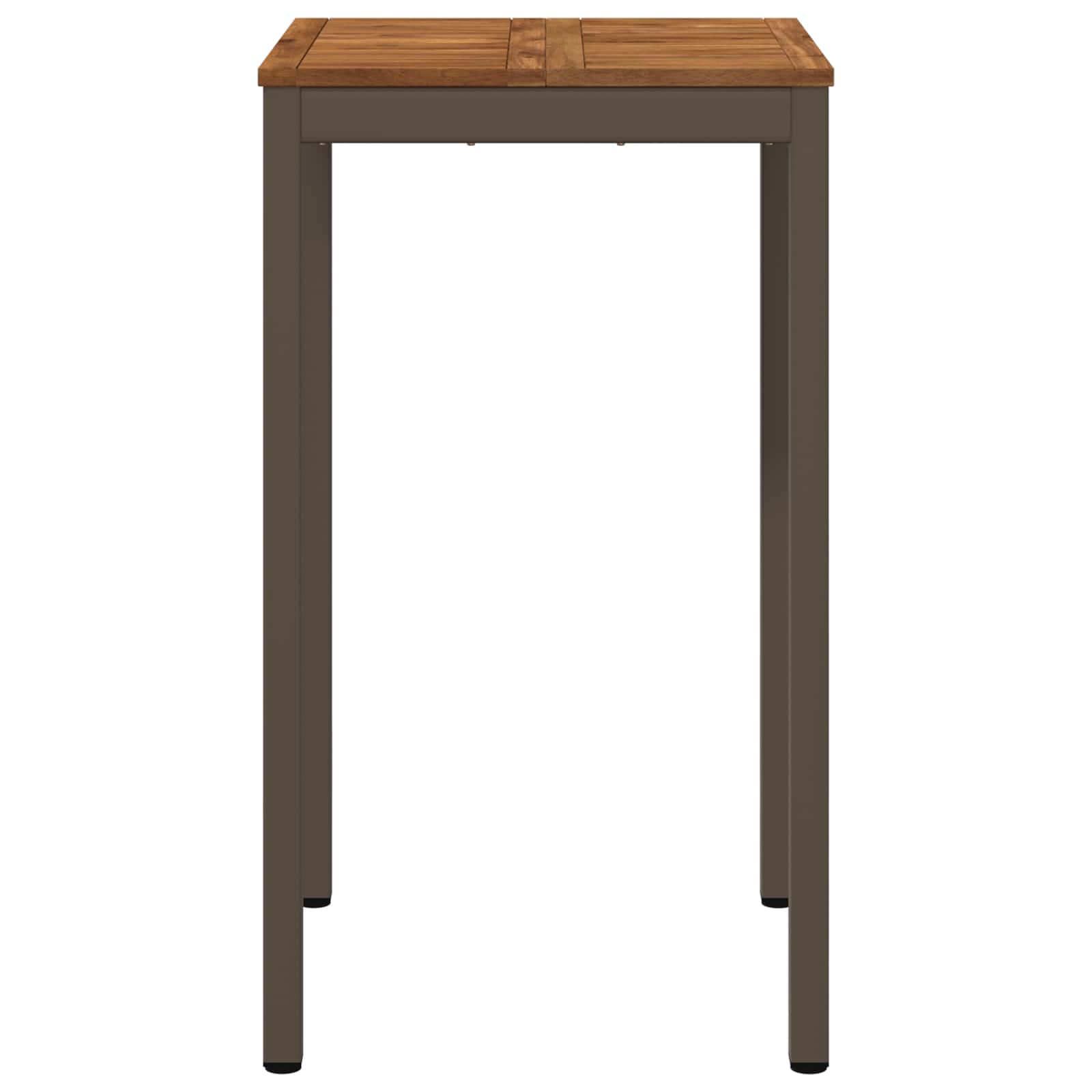 vidaXL Garden Bar Table Natural and Coffee 60 x 60.5 x 105 cm 3