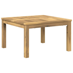 vidaXL Coffee Table White 60 x 60.5 x 36 cm Solid Acacia Wood 2