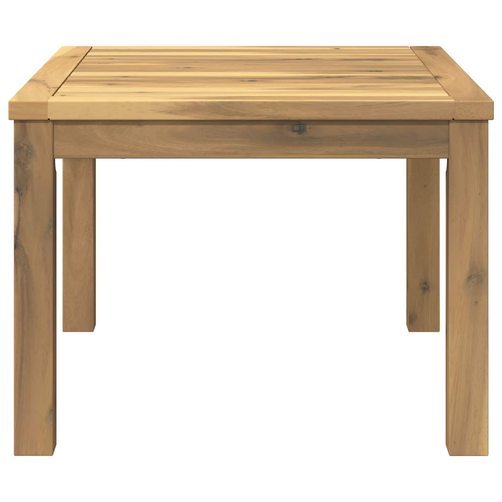 vidaXL Coffee Table White 50 x 60.5 x 36 cm Solid Acacia Wood 5