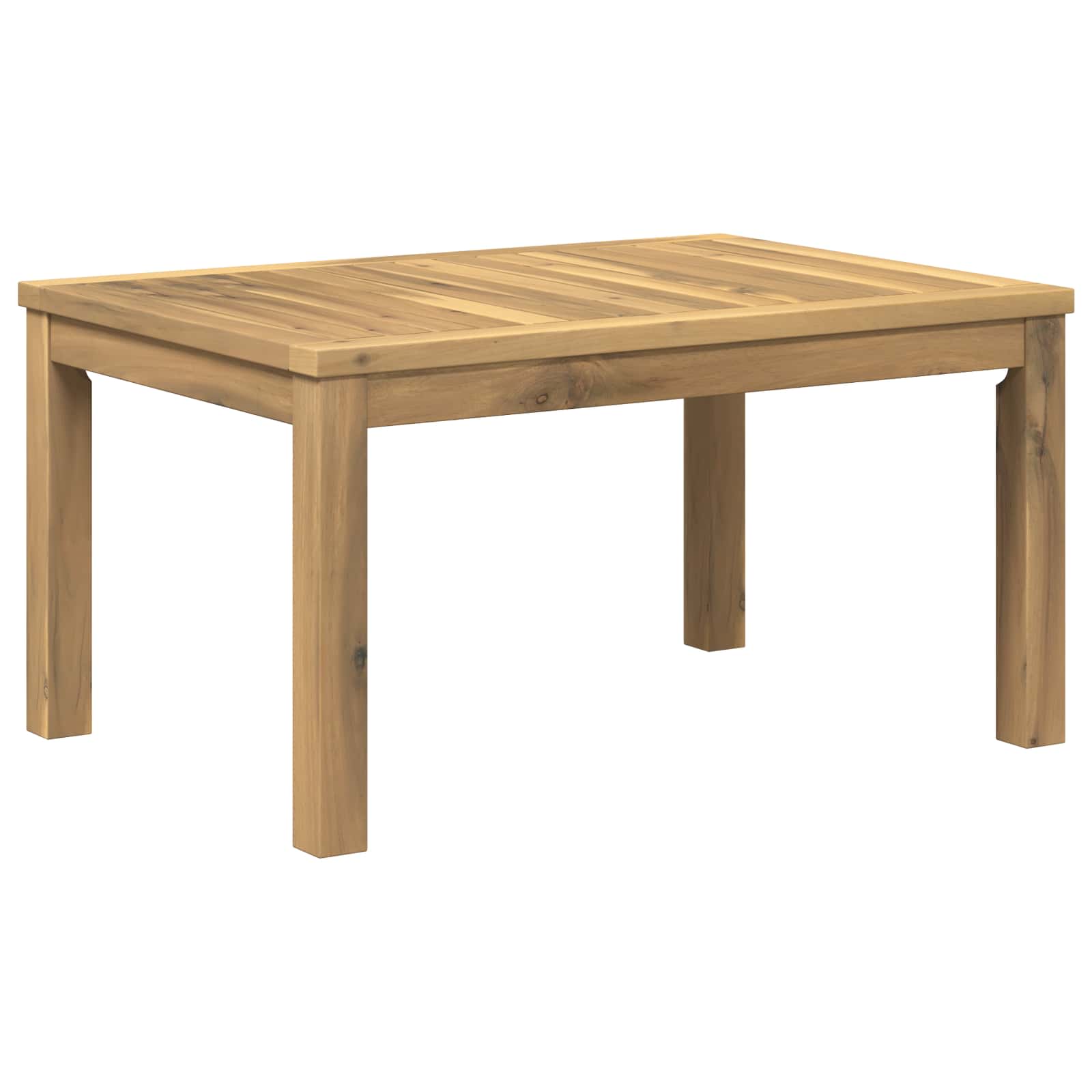 vidaXL Coffee Table White 50 x 68.5 x 36 cm Solid Acacia Wood 2