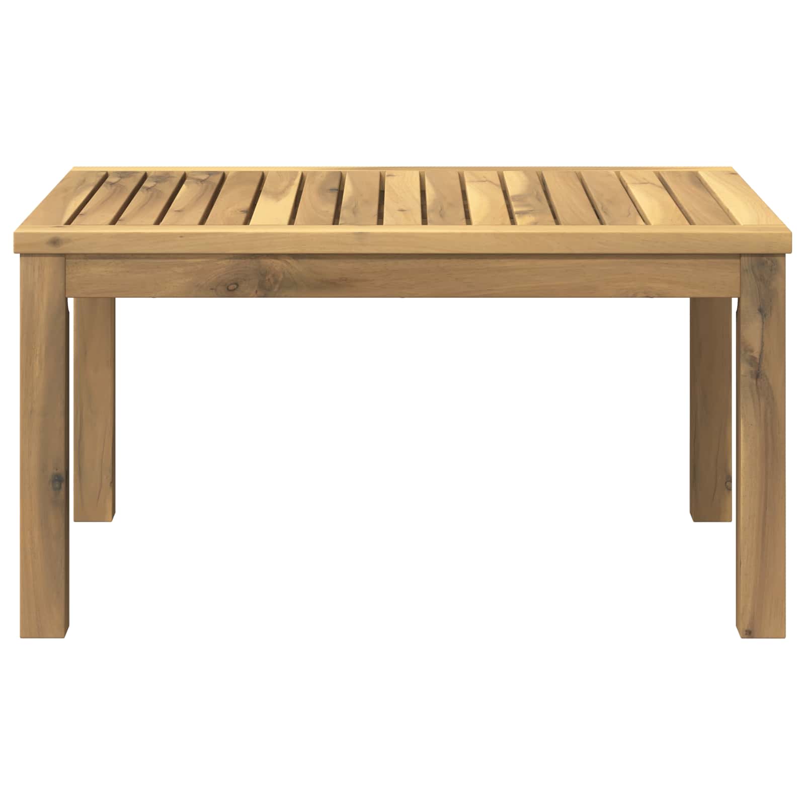 vidaXL Coffee Table White 50 x 68.5 x 36 cm Solid Acacia Wood 4