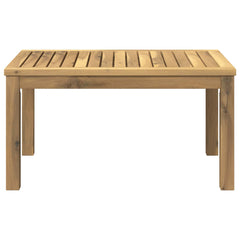 vidaXL Coffee Table White 50 x 68.5 x 36 cm Solid Acacia Wood 4
