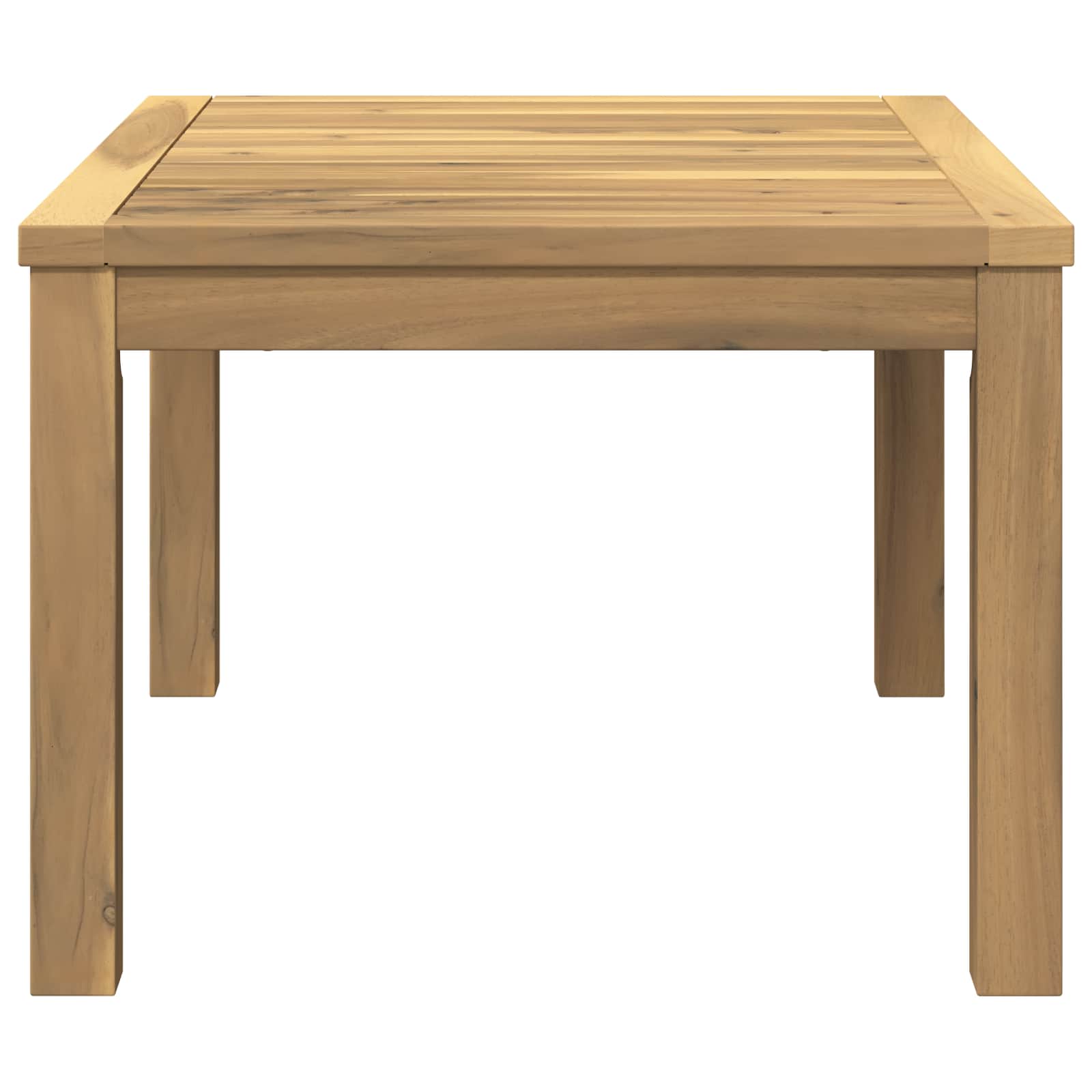 vidaXL Coffee Table White 50 x 68.5 x 36 cm Solid Acacia Wood 5