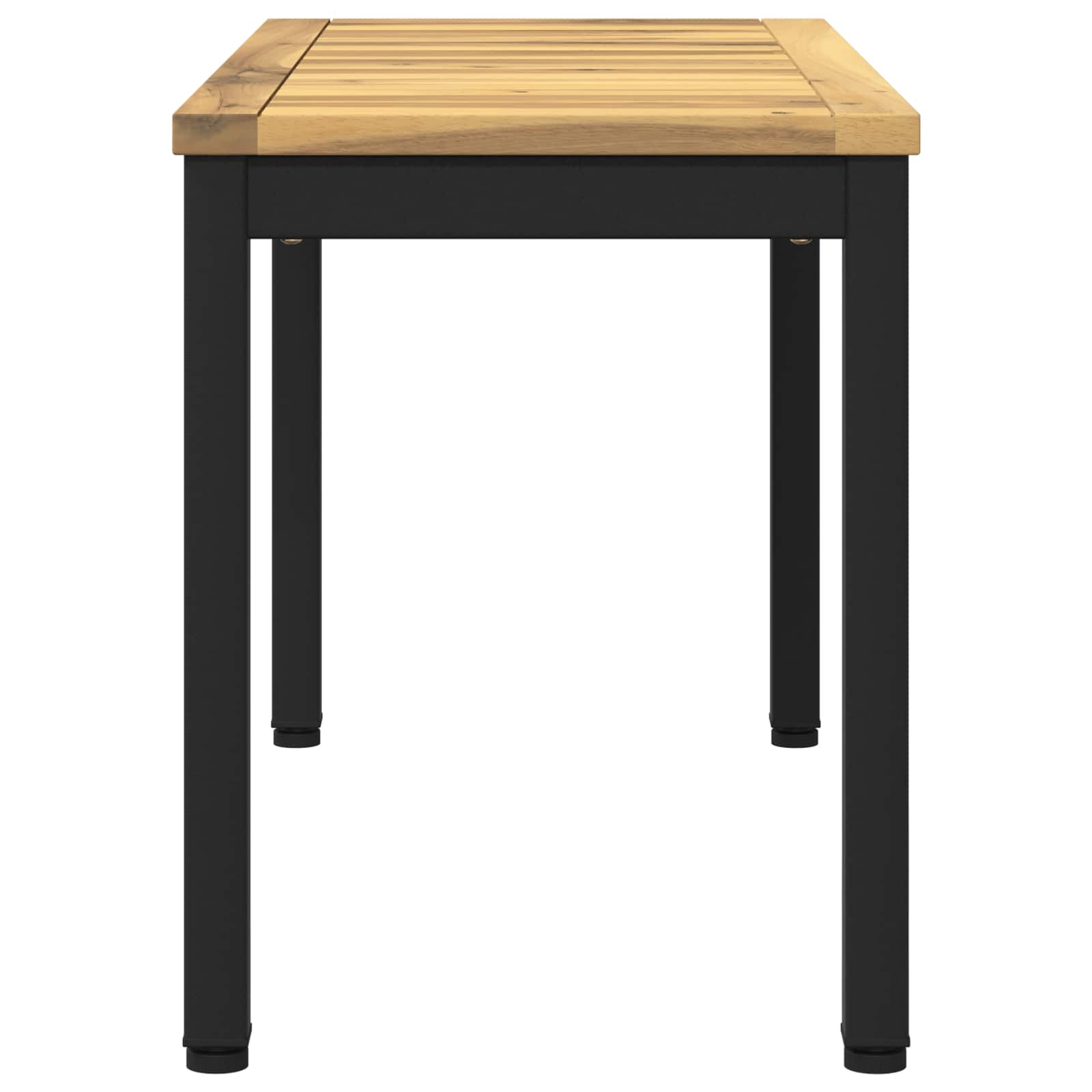 vidaXL Garden Bench 80.5 x 35 x 45 cm Solid Acacia Wood Rectangular 4