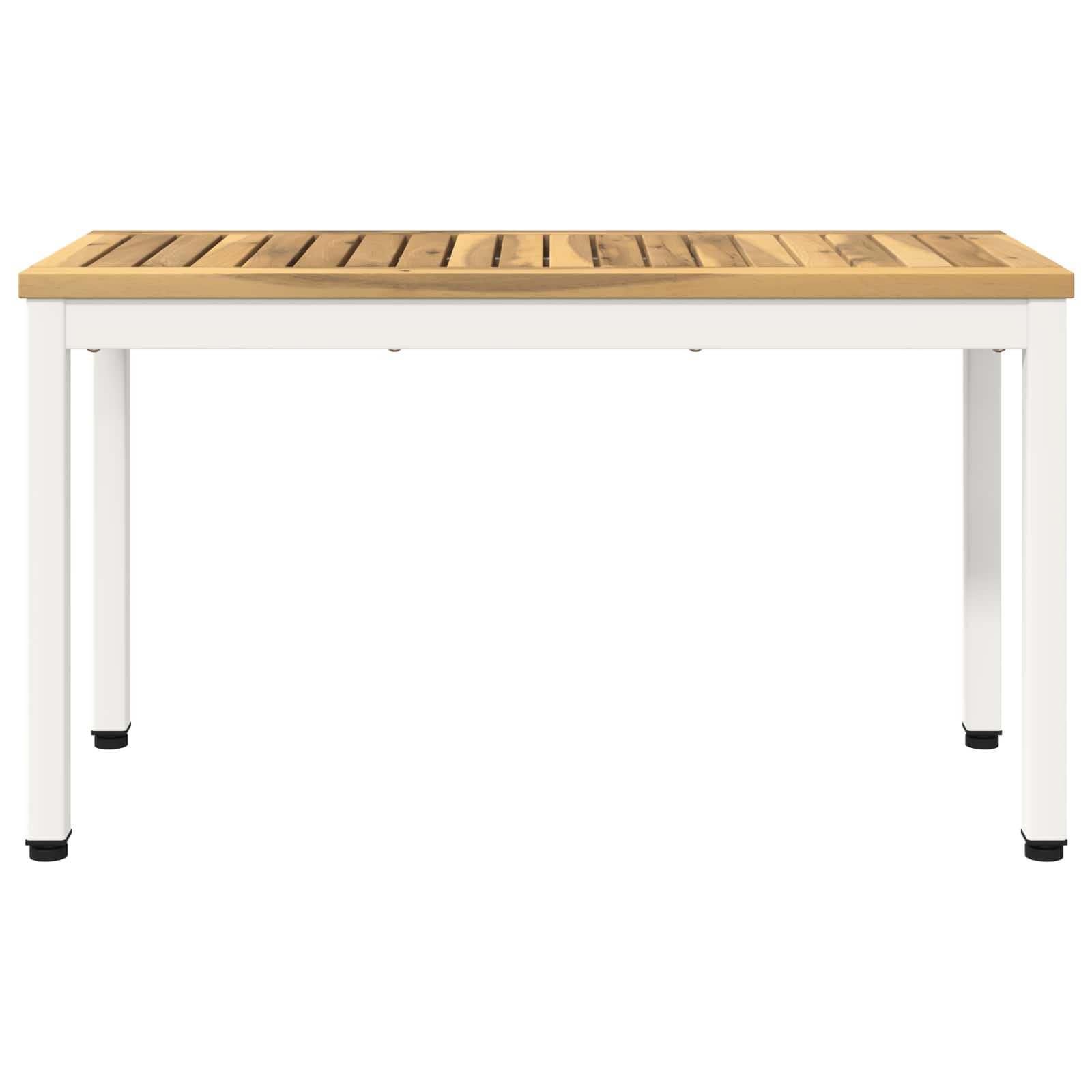 vidaXL Garden Bench 80.5 x 35 x 45 cm Solid Acacia Wood White 3