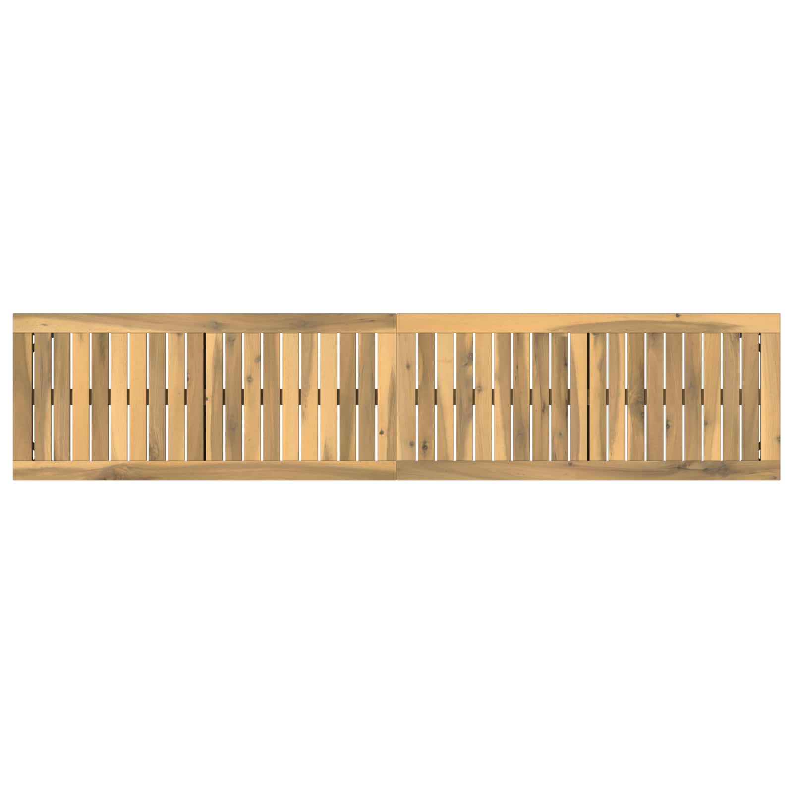 vidaXL Garden Bench 161 x 35 x 45 cm Solid Acacia Wood White and Black 5