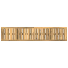 vidaXL Garden Bench 161 x 35 x 45 cm Solid Acacia Wood White and Black 5