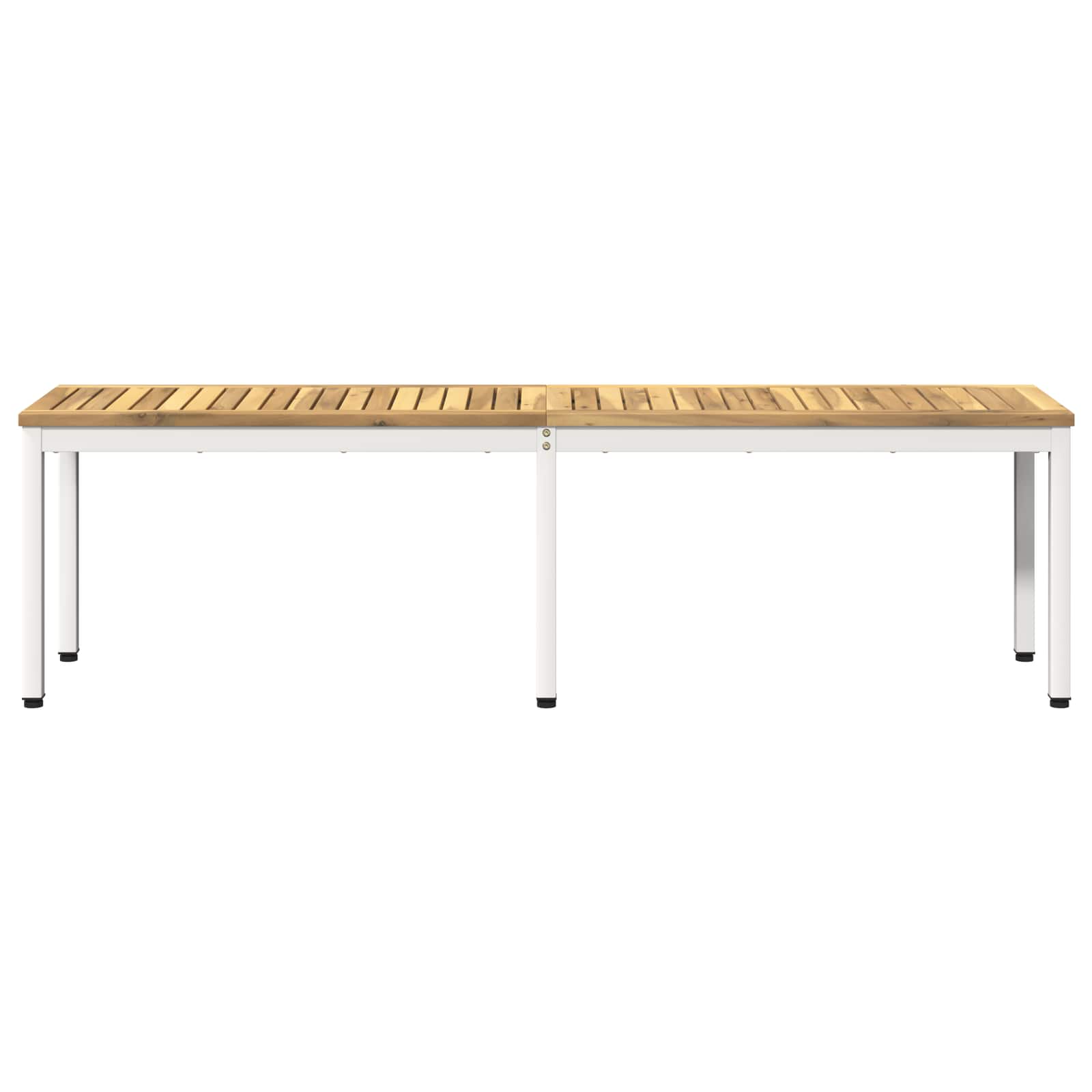 vidaXL Garden Bench 161 x 35 x 45 cm Solid Acacia Wood White 3