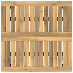 vidaXL Garden Bar Table White 60 x 60.5 x 105 cm Solid Acacia Wood 4