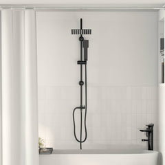 Shower System 47 x 20 x 95 cm Stainless Steel Black Square