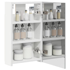 vidaXL Bathroom Mirror Cabinet White 30 x 10.5 x 50 cm Engineered wood 3