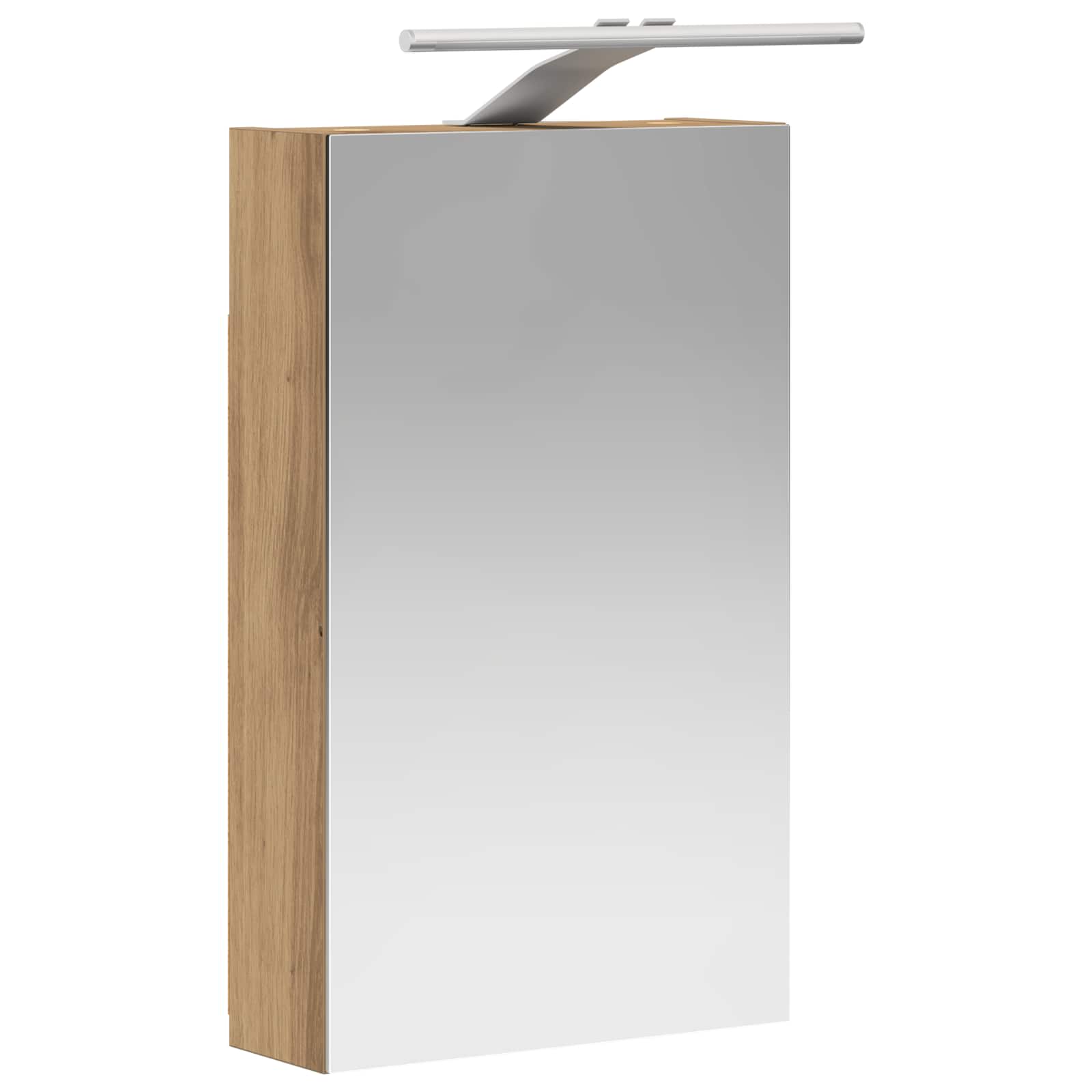 vidaXL Bathroom Mirror Cabinet Artisian Oak 30 x 10.5 x 50 cm 5