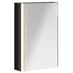 vidaXL Bathroom Mirror Cabinet Black Oak 33 x 11.5 x 50 cm 2