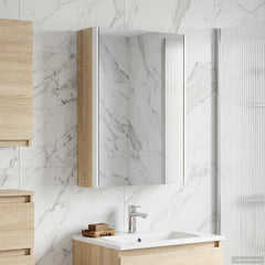 vidaXL Bathroom Mirror Cabinet Sonoma Oak 33 x 11.5 x 50 cm 4