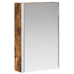 vidaXL Bathroom Mirror Cabinet Smoked Oak 33 x 11.5 x 50 cm 5