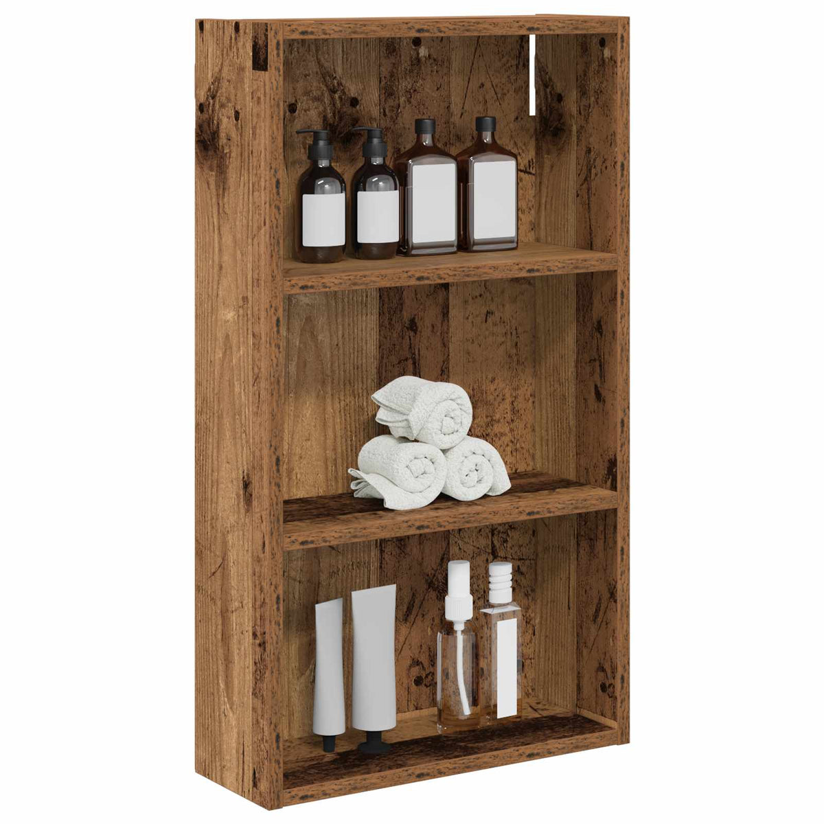 vidaXL Bathroom Wall Cabinet Old Wood 40 x 14 x 70 cm Engineered wood 3