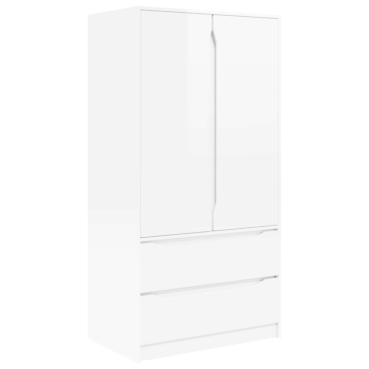 vidaXL Wardrobe High Gloss White 79.5 x 49 x 156 cm 2