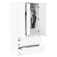 vidaXL Wardrobe High Gloss White 79.5 x 49 x 156 cm 3