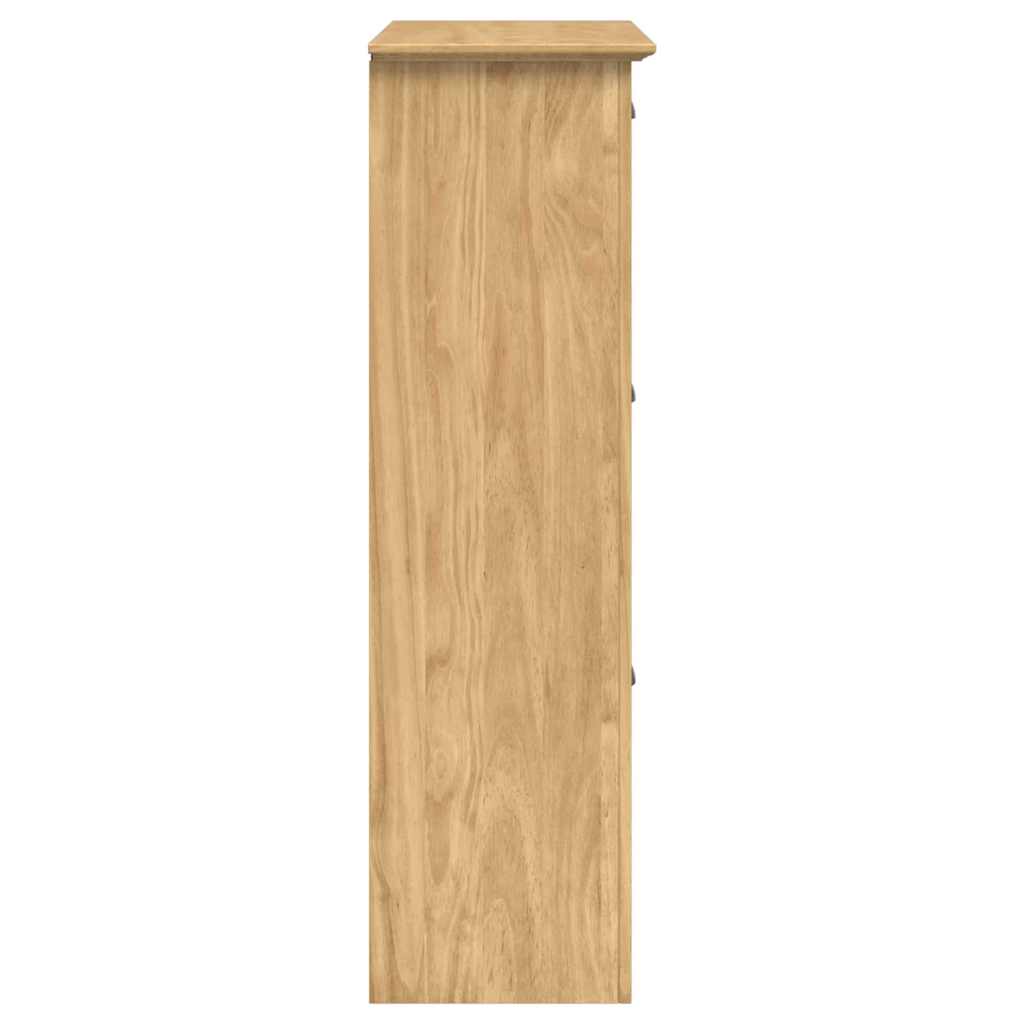 vidaXL Shoe Rack BODO 80 x 35 x 118 cm Engineered Wood Honey Brown 6