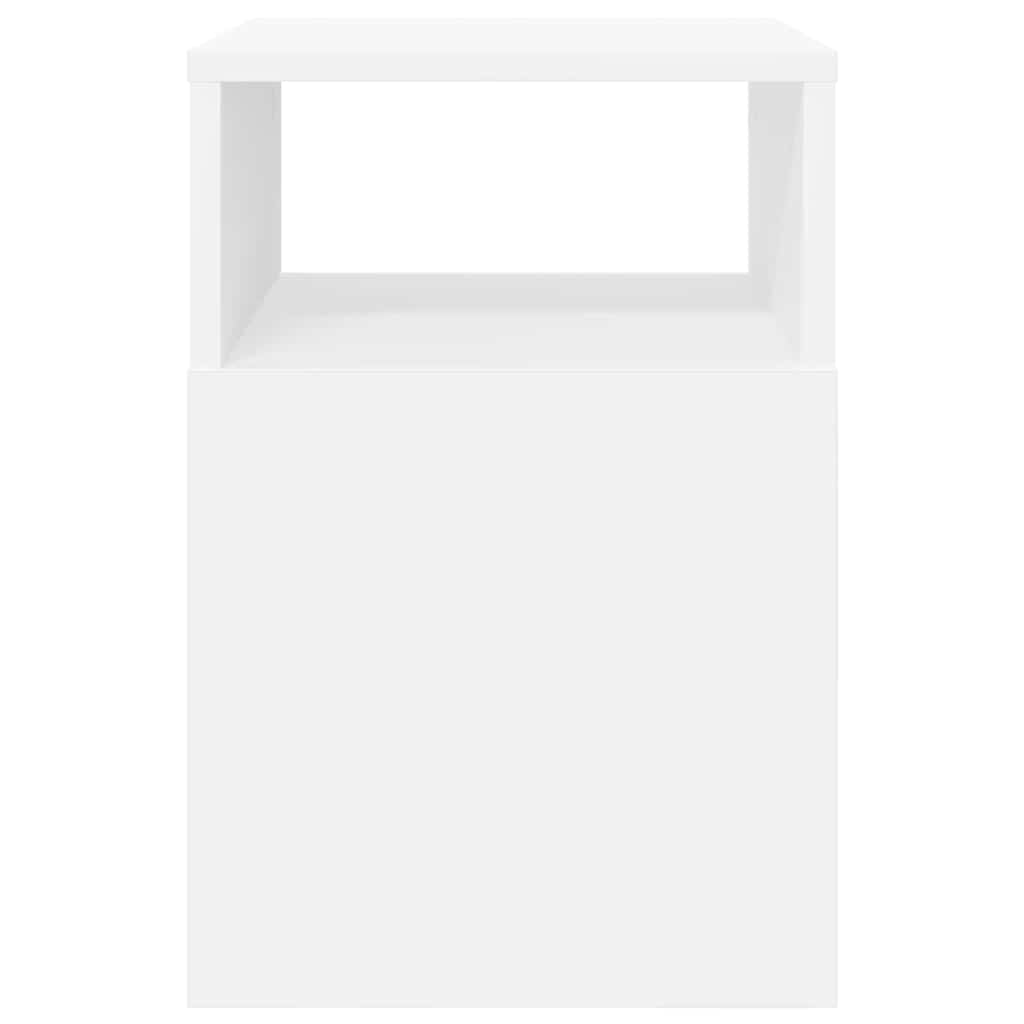 vidaXL End Table White 30.5 x 30 x 45 cm Engineered Wood 6