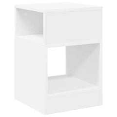 vidaXL End Table 2 pcs White 30.5 x 30 x 45 cm Engineered Wood 5