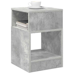 vidaXL End Table Concrete Grey 30.5 x 30 x 45 cm Engineered Wood 3