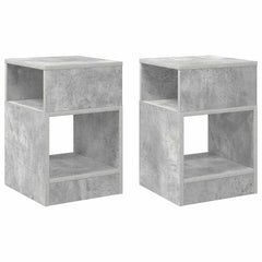 vidaXL End Table 2 pcs Concrete Grey 30.5 x 30 x 45 cm Engineered Wood 2