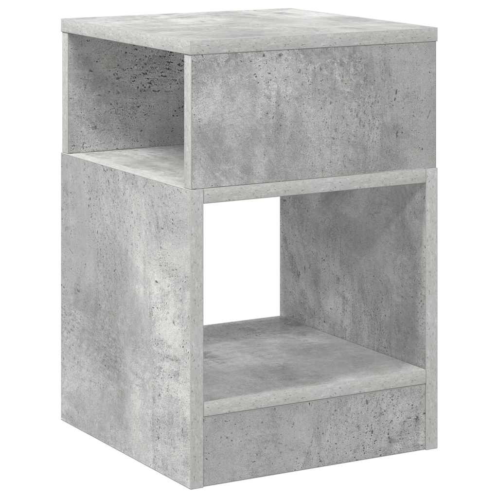 vidaXL End Table 2 pcs Concrete Grey 30.5 x 30 x 45 cm Engineered Wood 5