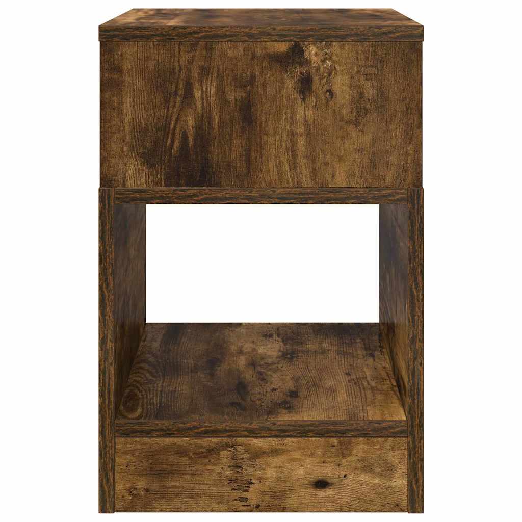 vidaXL End Table 2 pcs Smoked Oak 30.5 x 30 x 45 cm Engineered Wood 6