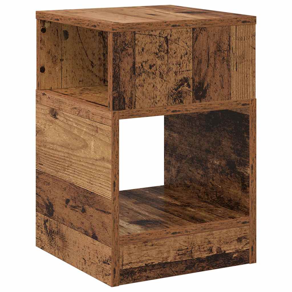 vidaXL End Table Old Wood 30.5 x 30 x 45 cm Engineered Wood 2