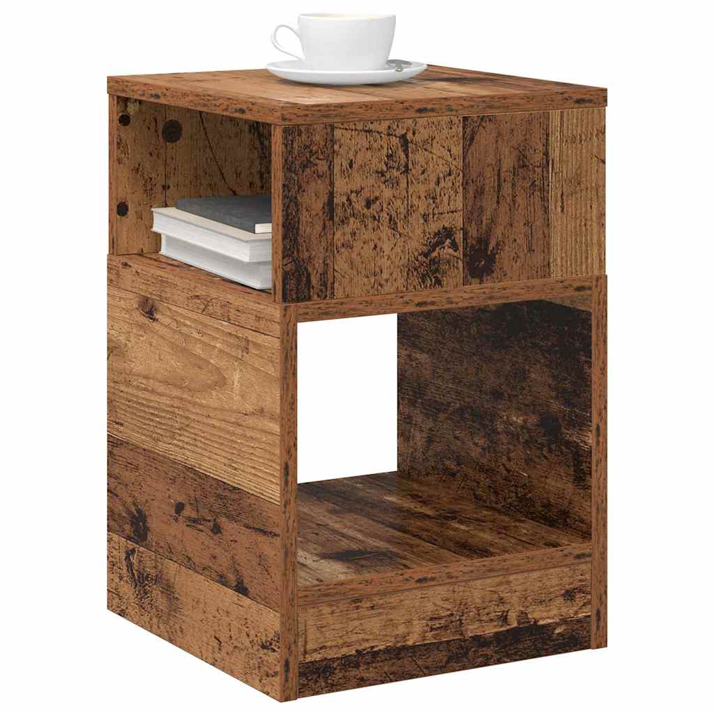 vidaXL End Table Old Wood 30.5 x 30 x 45 cm Engineered Wood 3