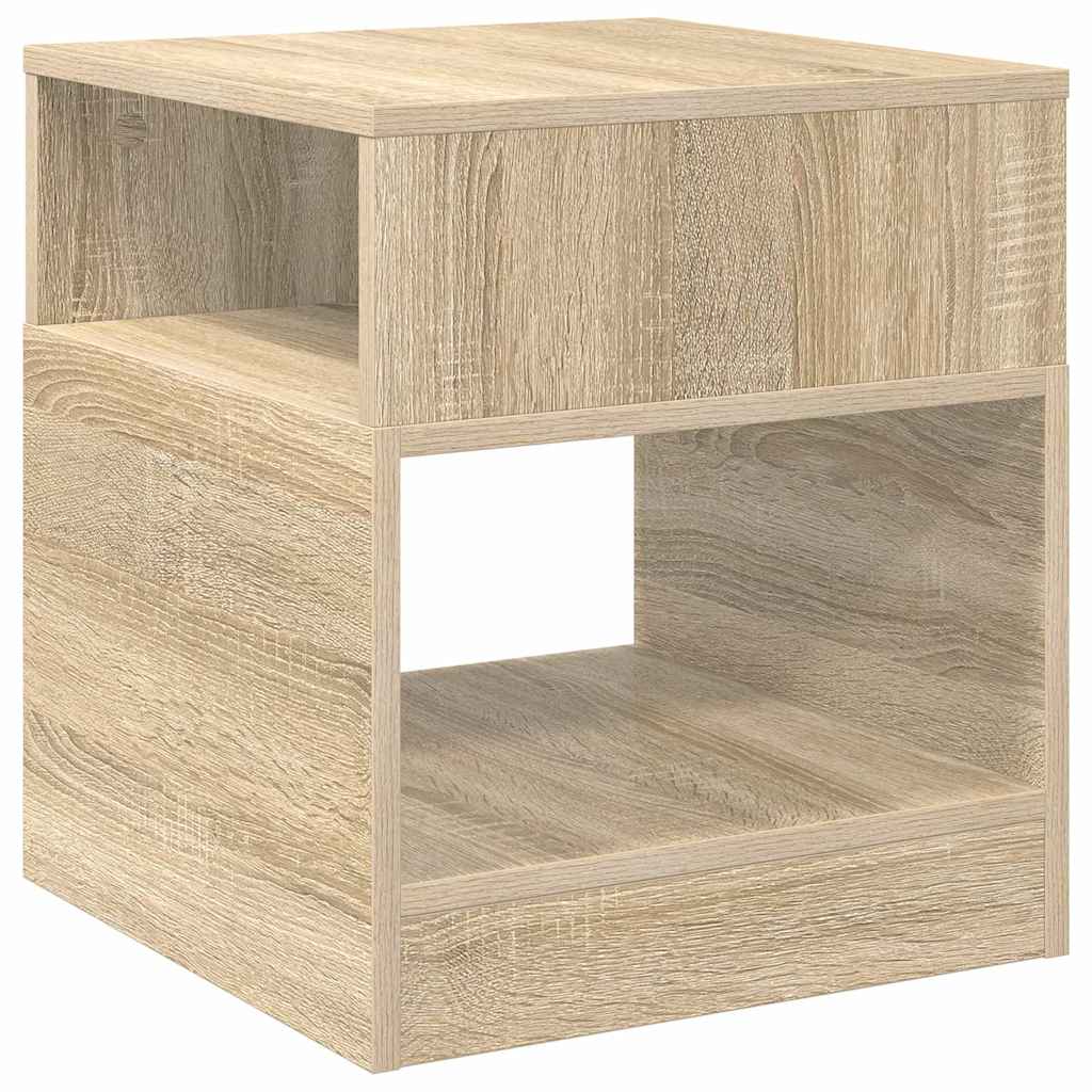 vidaXL End Table Sonoma Oak 40.5 x 40 x 45 cm Engineered Wood 2
