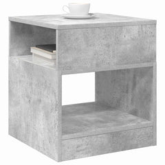vidaXL End Table 2 pcs Concrete Grey 40.5 x 40 x 45 cm Engineered Wood 3